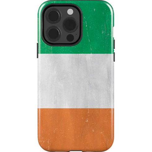 Ireland Flag Distressed iPhone 14 Pro Impact Case